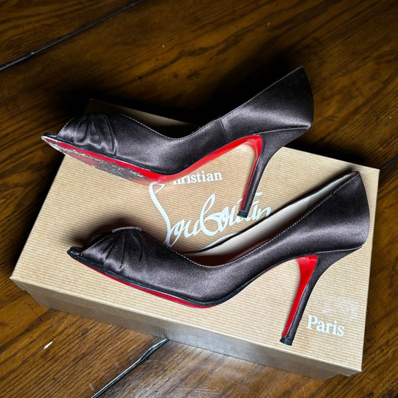 Christian Louboutin Peep Toe Stilettos - Picture 4 of 6